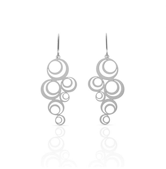 Boucles percées Adèle PM argent RAS