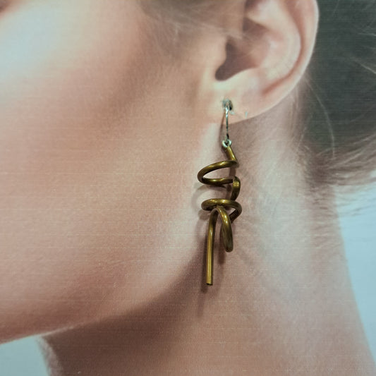 Boucles percées ZIGIGI mordoré SAMUEL CORAUX