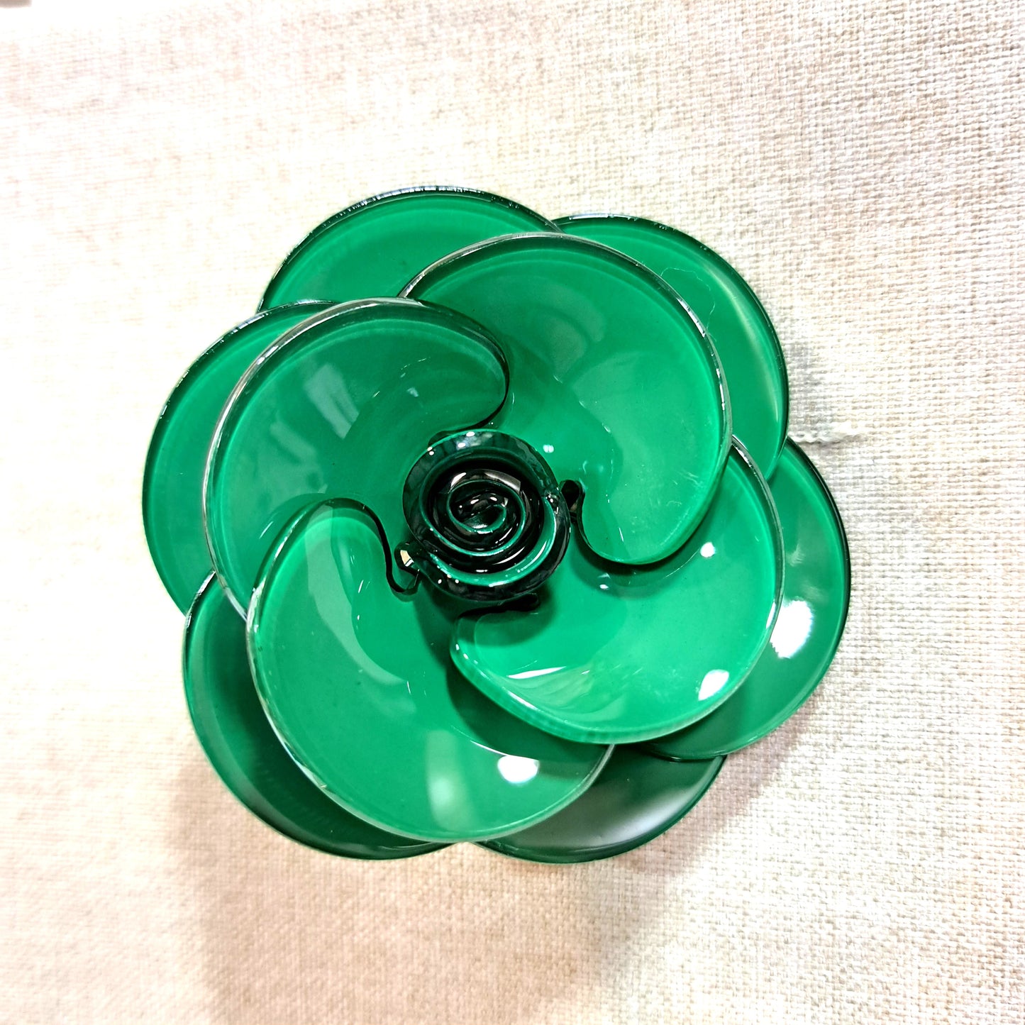 Broche Rose vert Fancy F