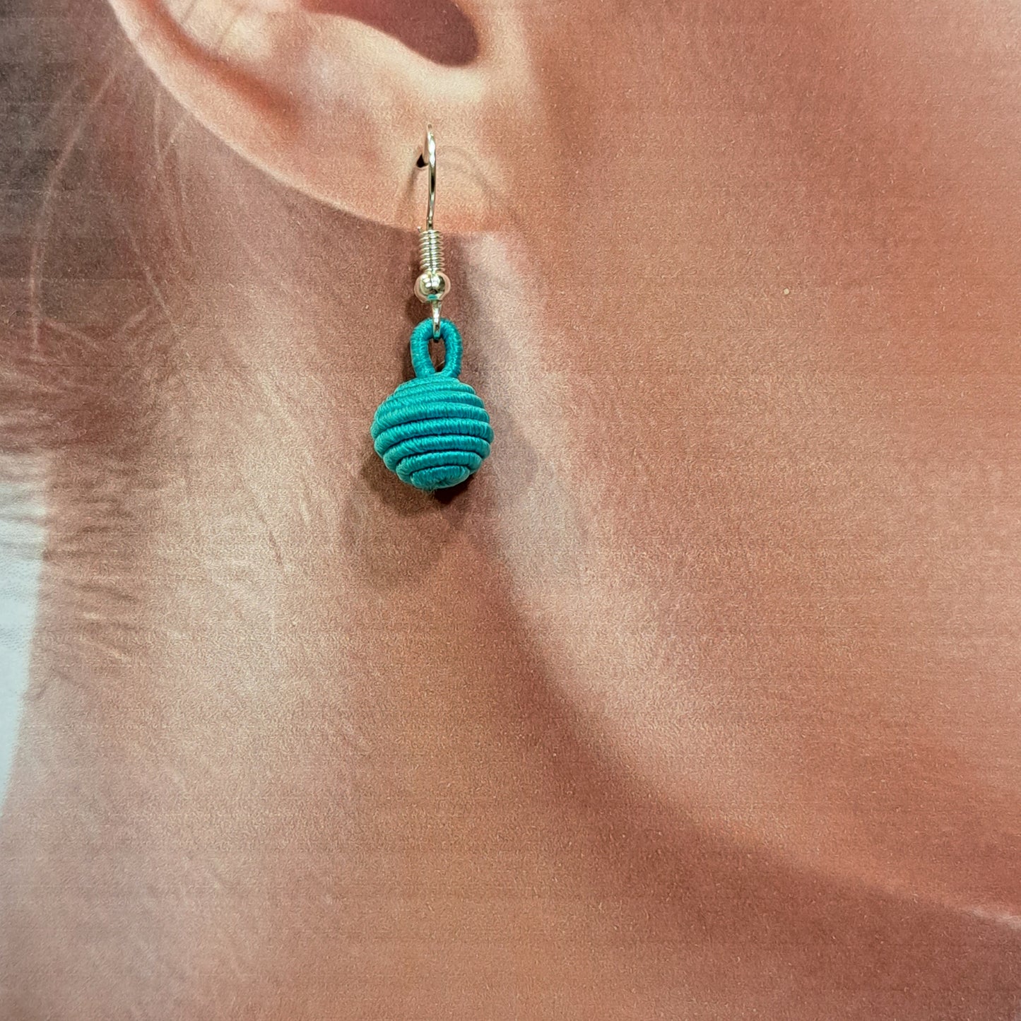 Boucles percées Boli turquoise NAF BIJOUX