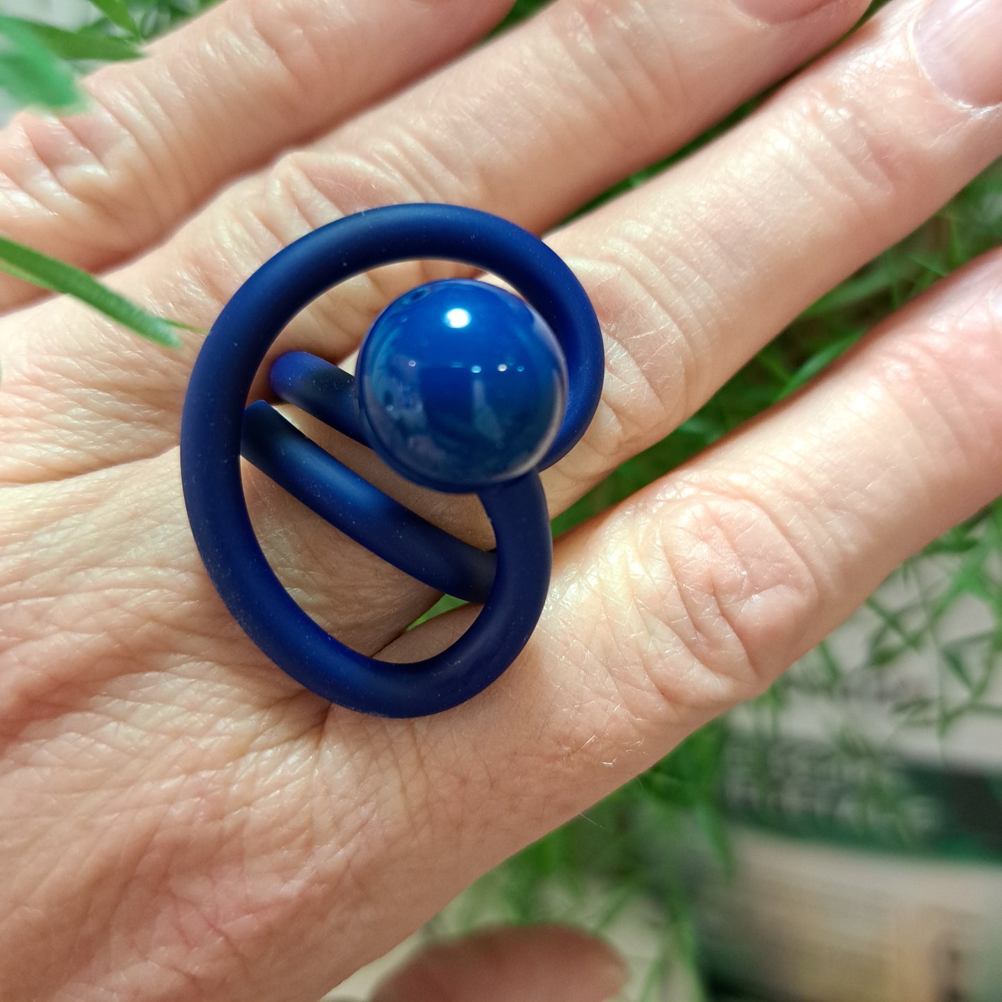 Bague Arteum bleu SAMUEL CORAUX