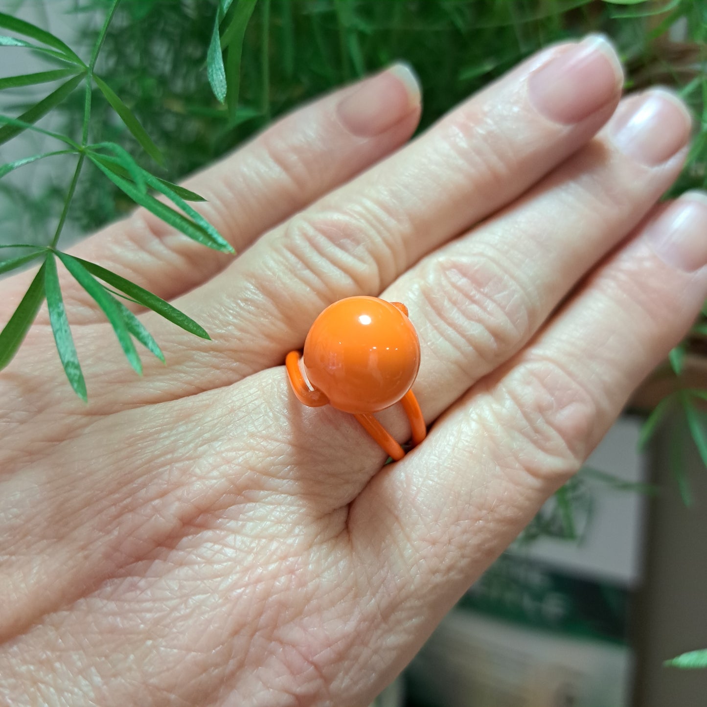 Bague Hepburn orange SAMUEL CORAUX