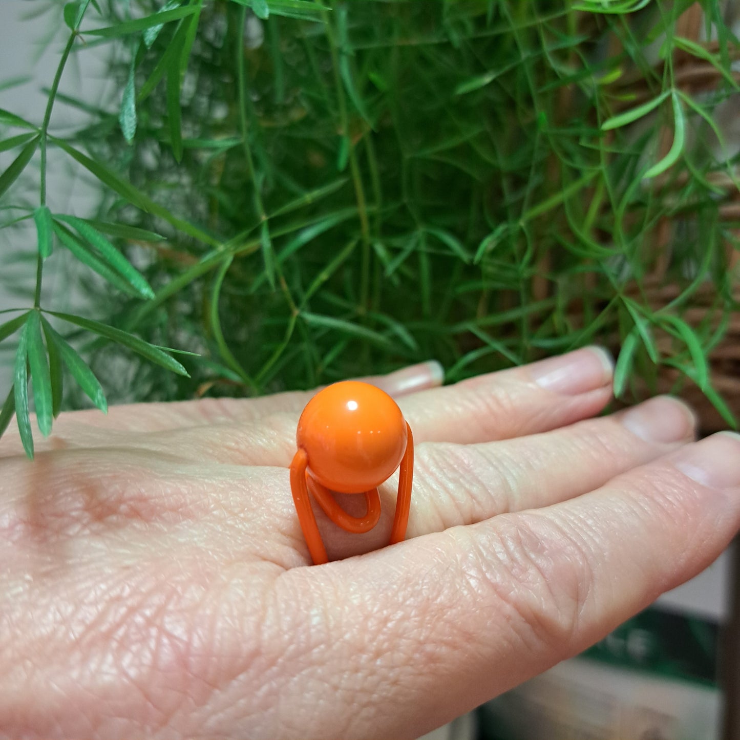 Bague Hepburn orange SAMUEL CORAUX