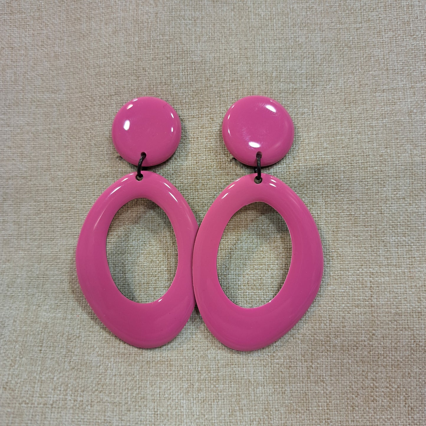 Boucles clips Ovale rose THIERRY JOO