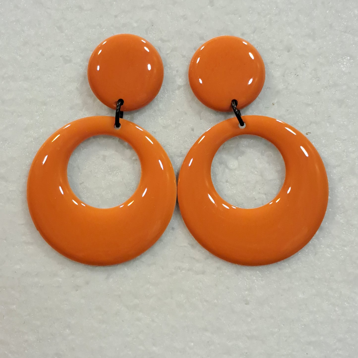 Boucles percées Créole orange THIERRY JOO