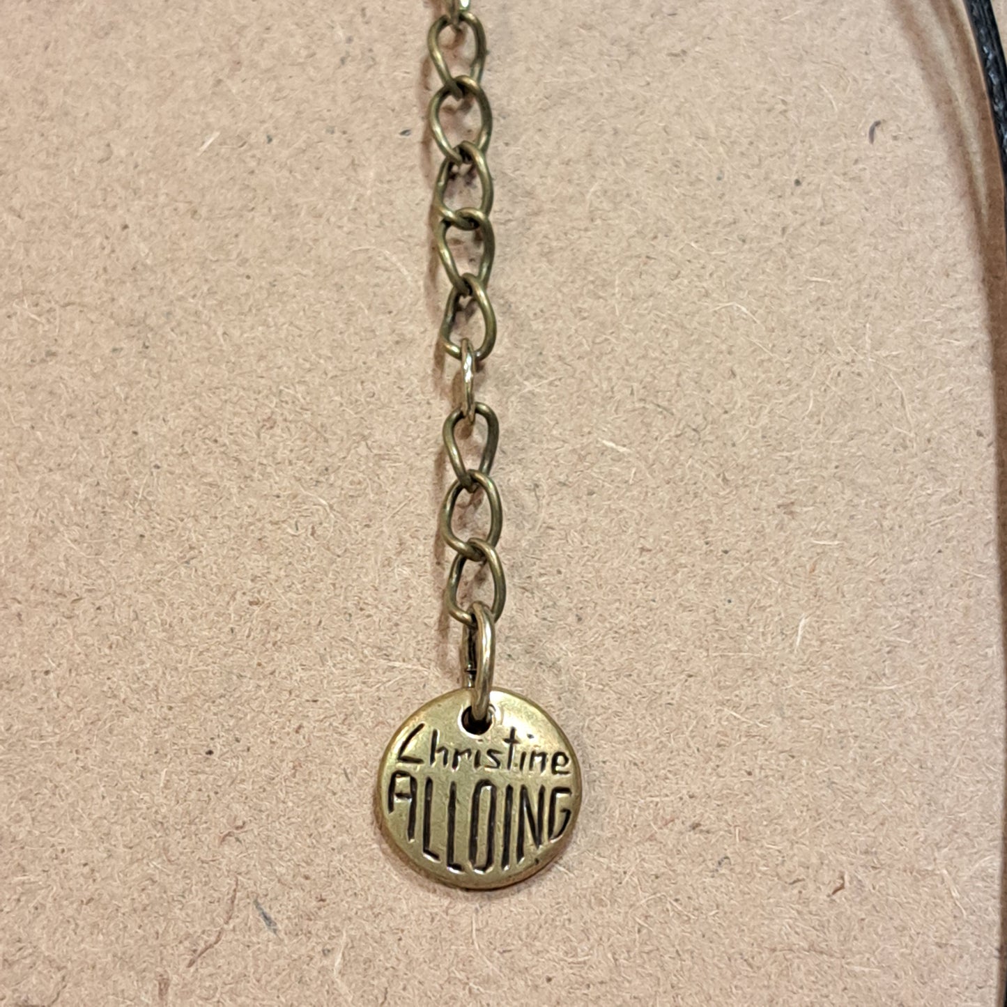 Collier pendentif Duo bleu CHRISTINE ALLOING