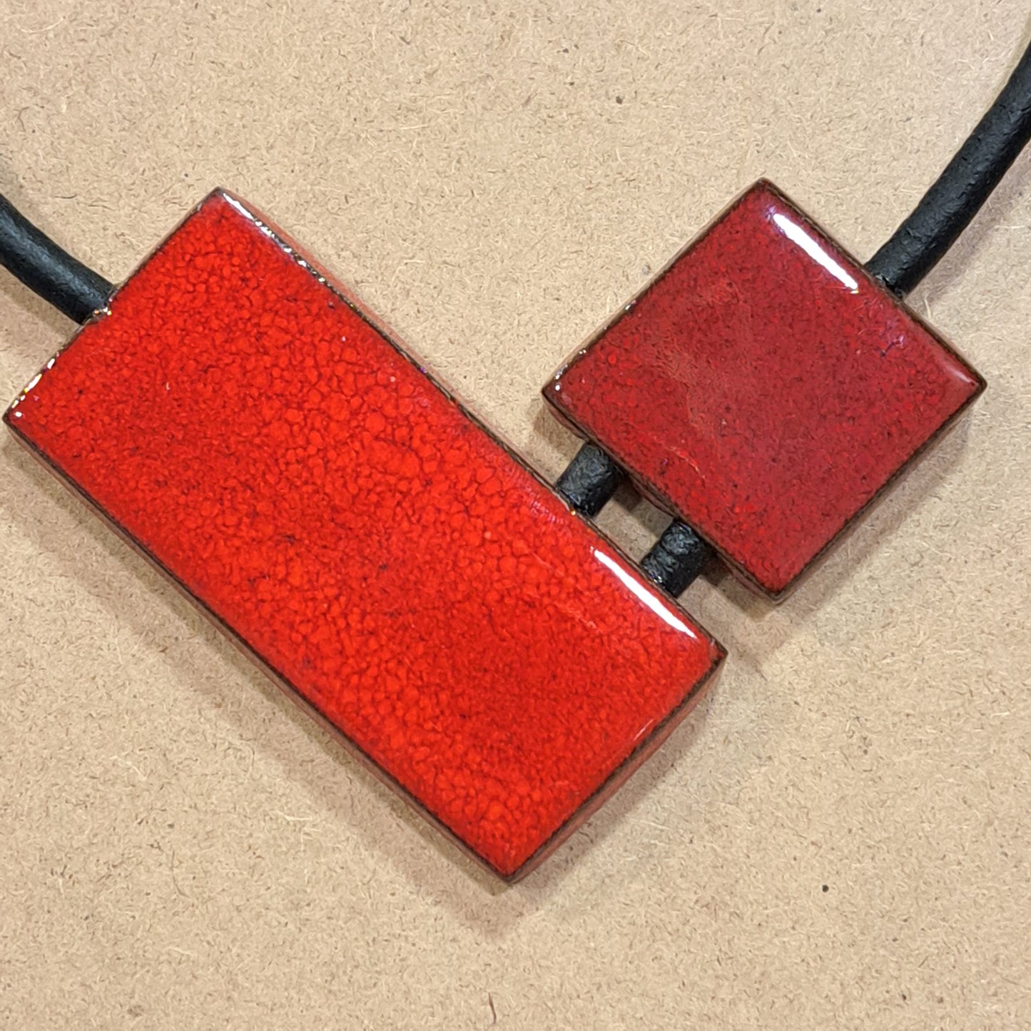 Collier Duo rouge CHRISTINE ALLOING