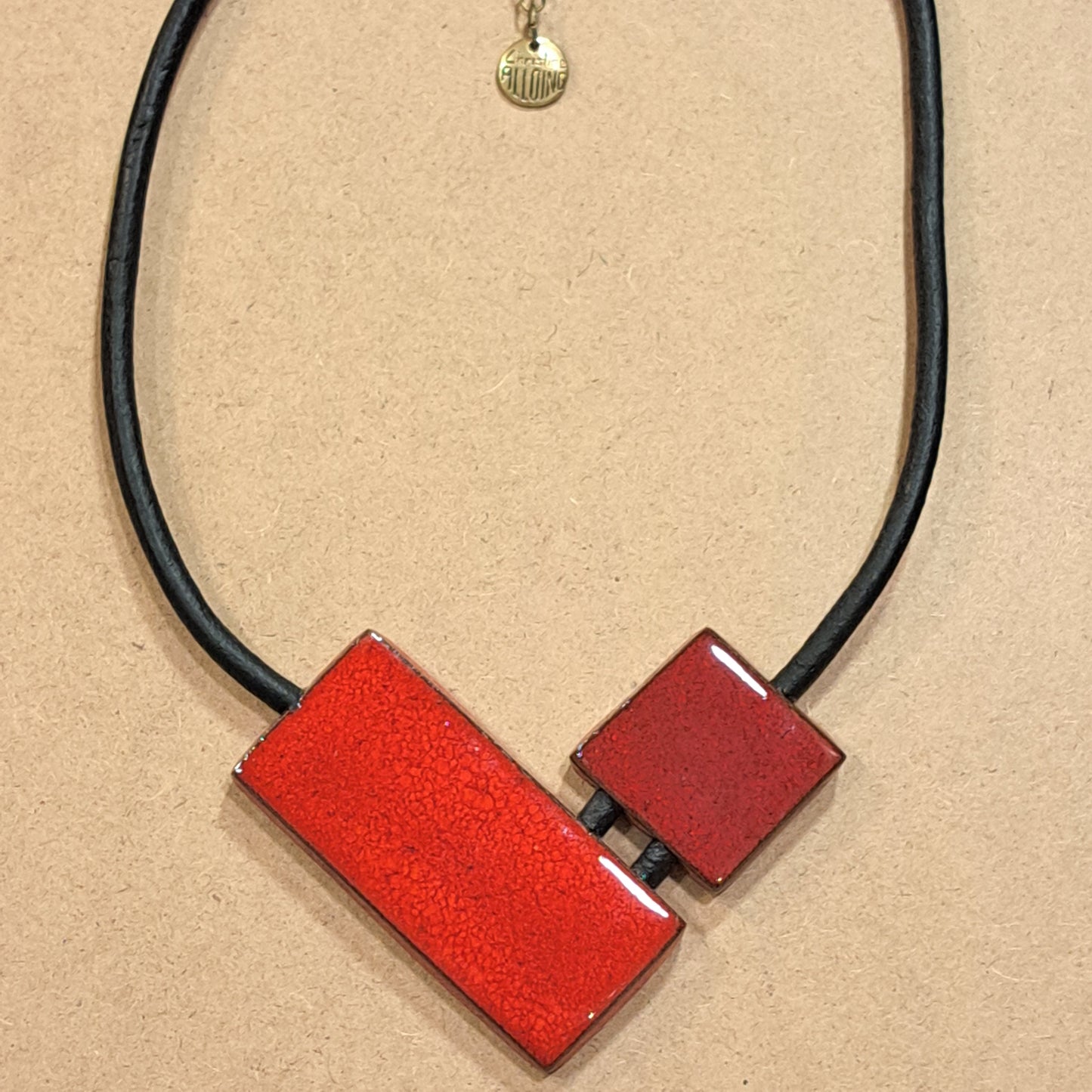 Collier Duo rouge CHRISTINE ALLOING