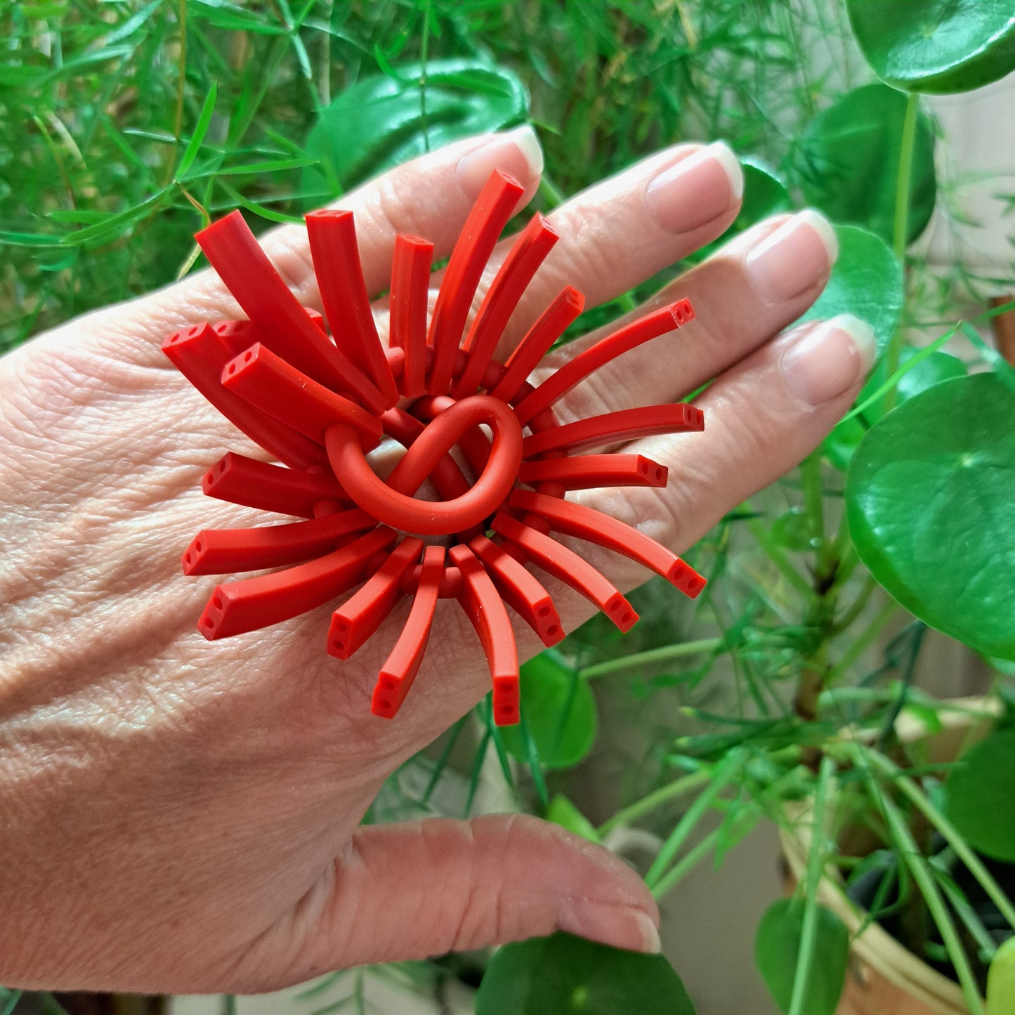 Bague Sun rouge SAMUEL CORAUX