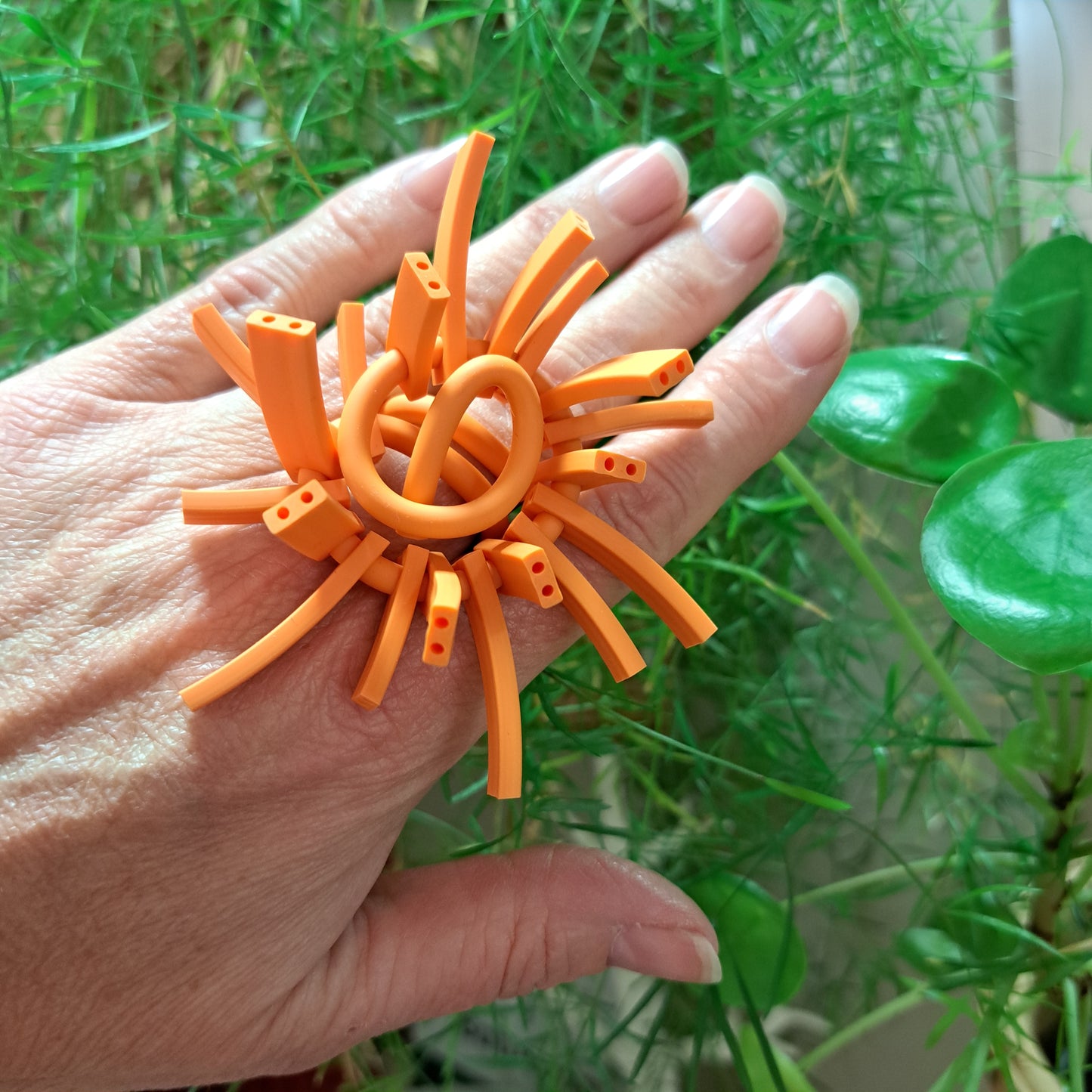 Bague Sun orange SAMUEL CORAUX