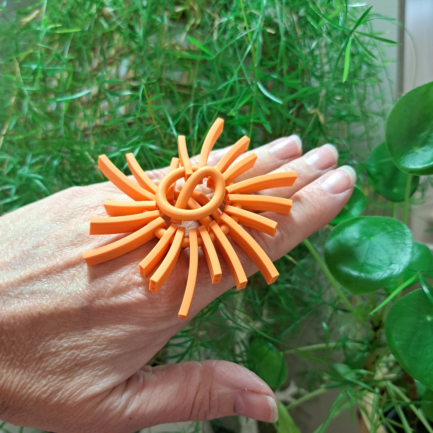 Bague Sun orange SAMUEL CORAUX