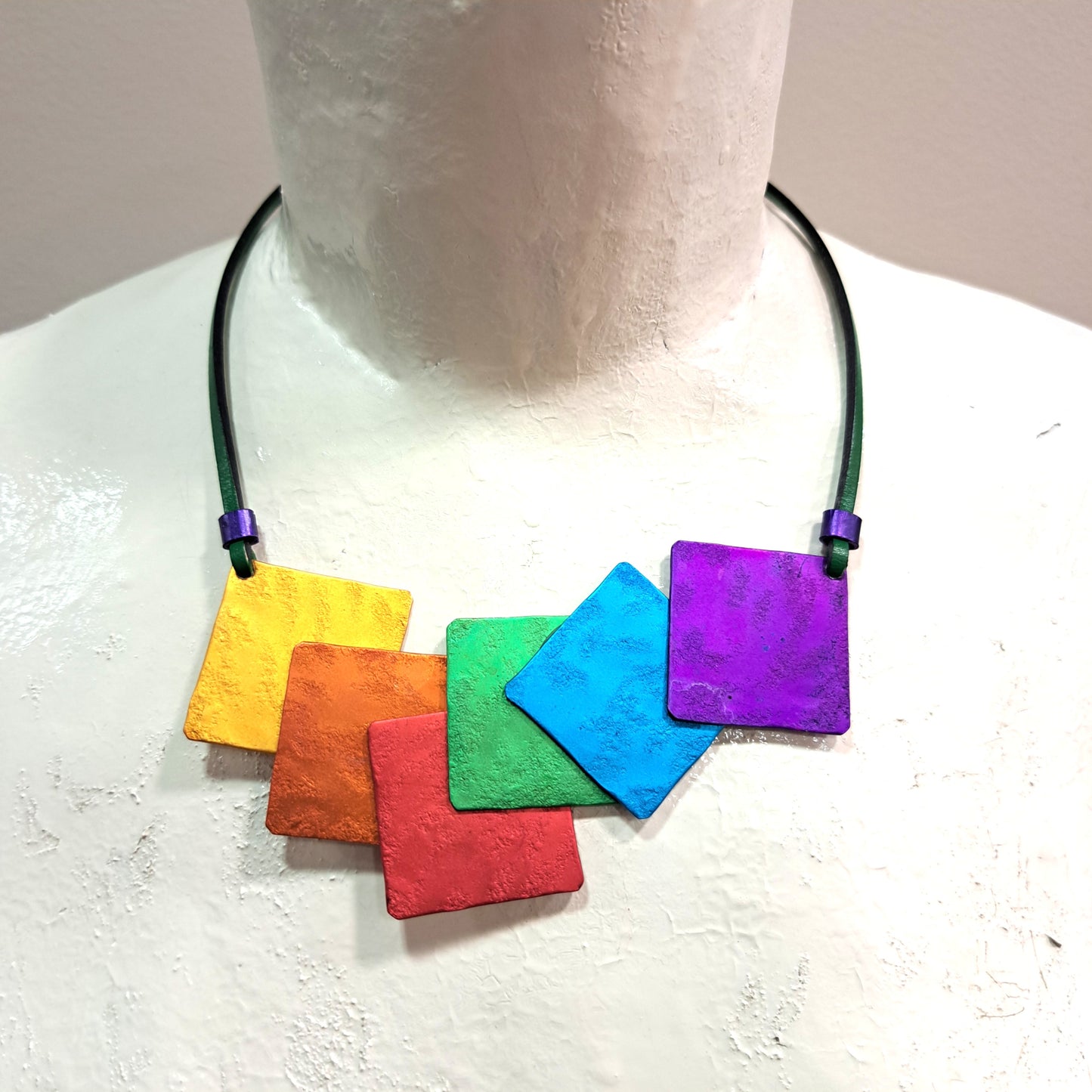 Collier Carrés multicolore OANA MILLET