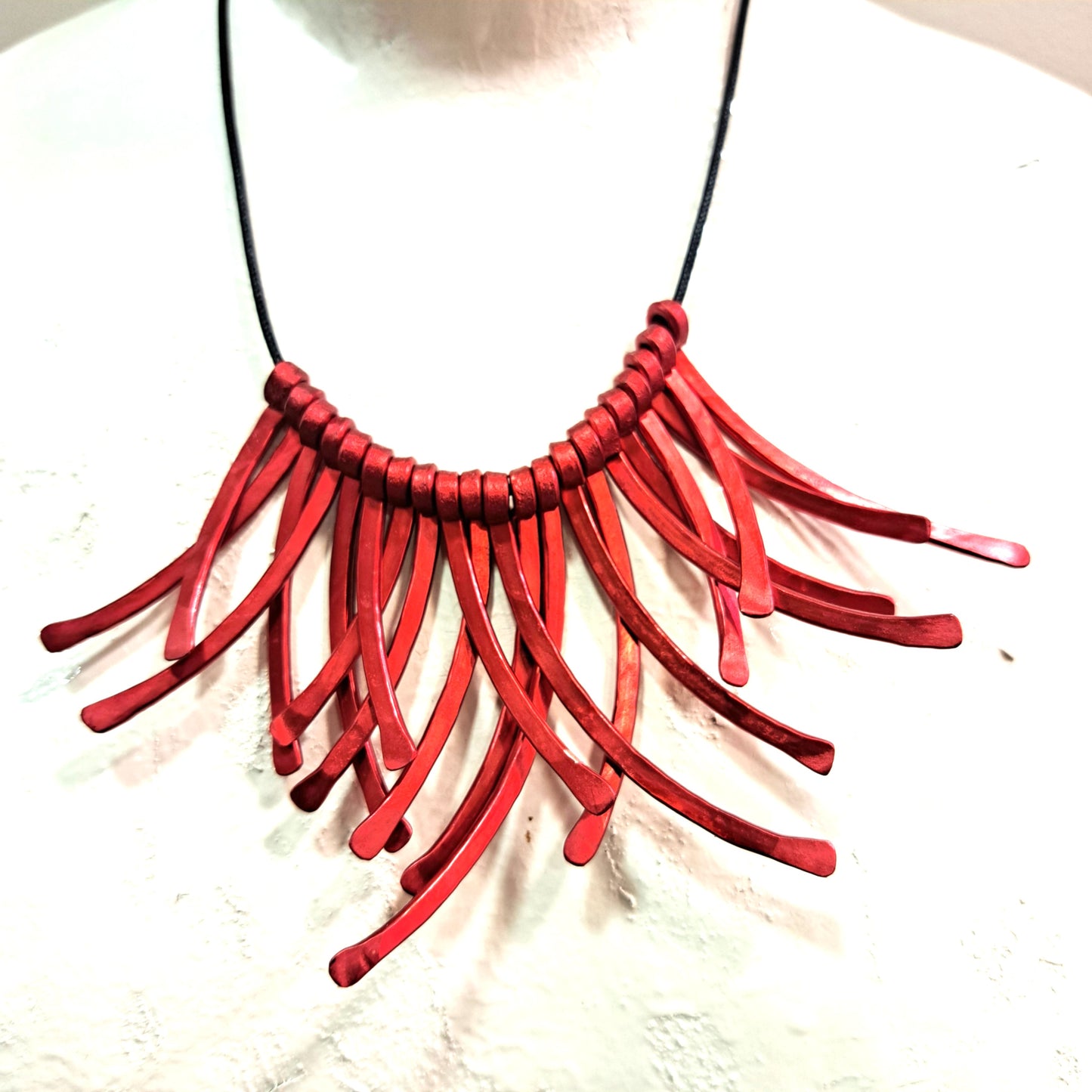 Collier Virgules rouge OANA MILLET