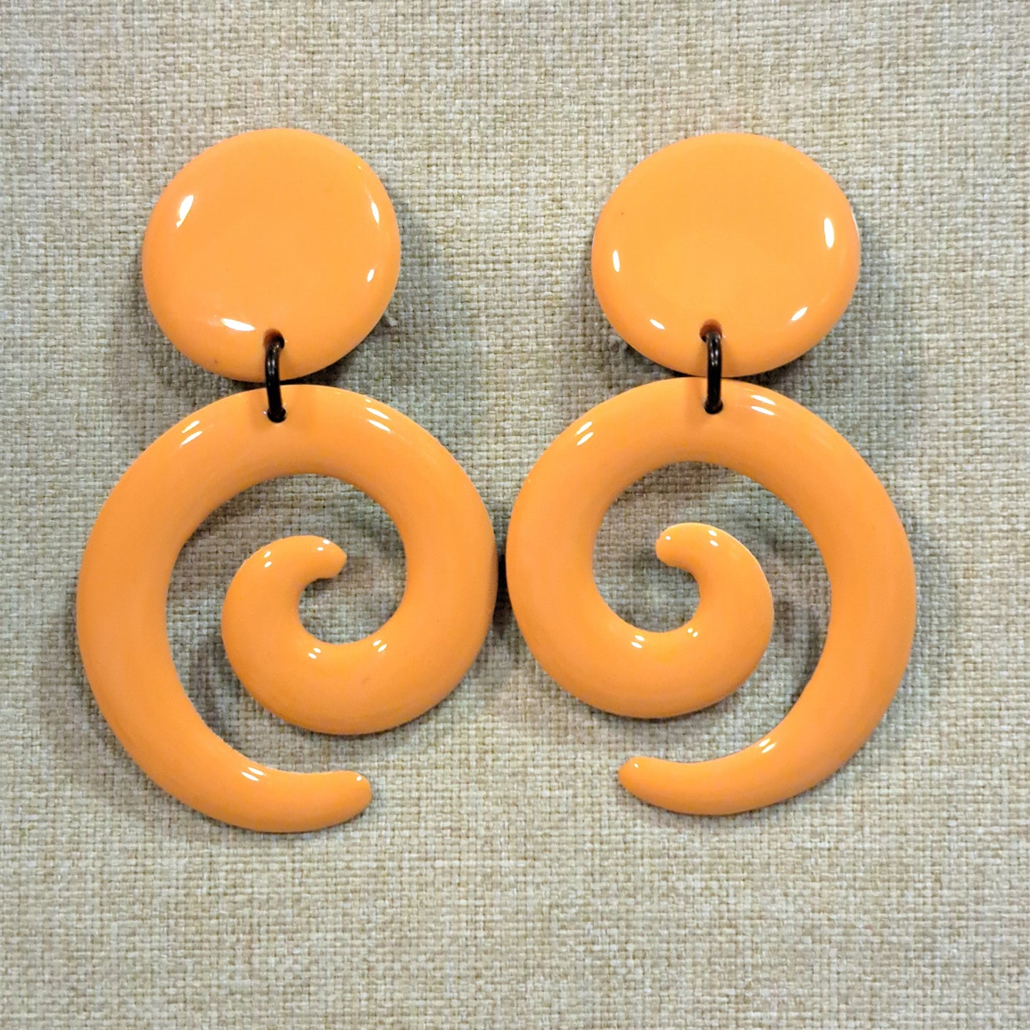 Boucles clips Spirale safran THIERRY JOO