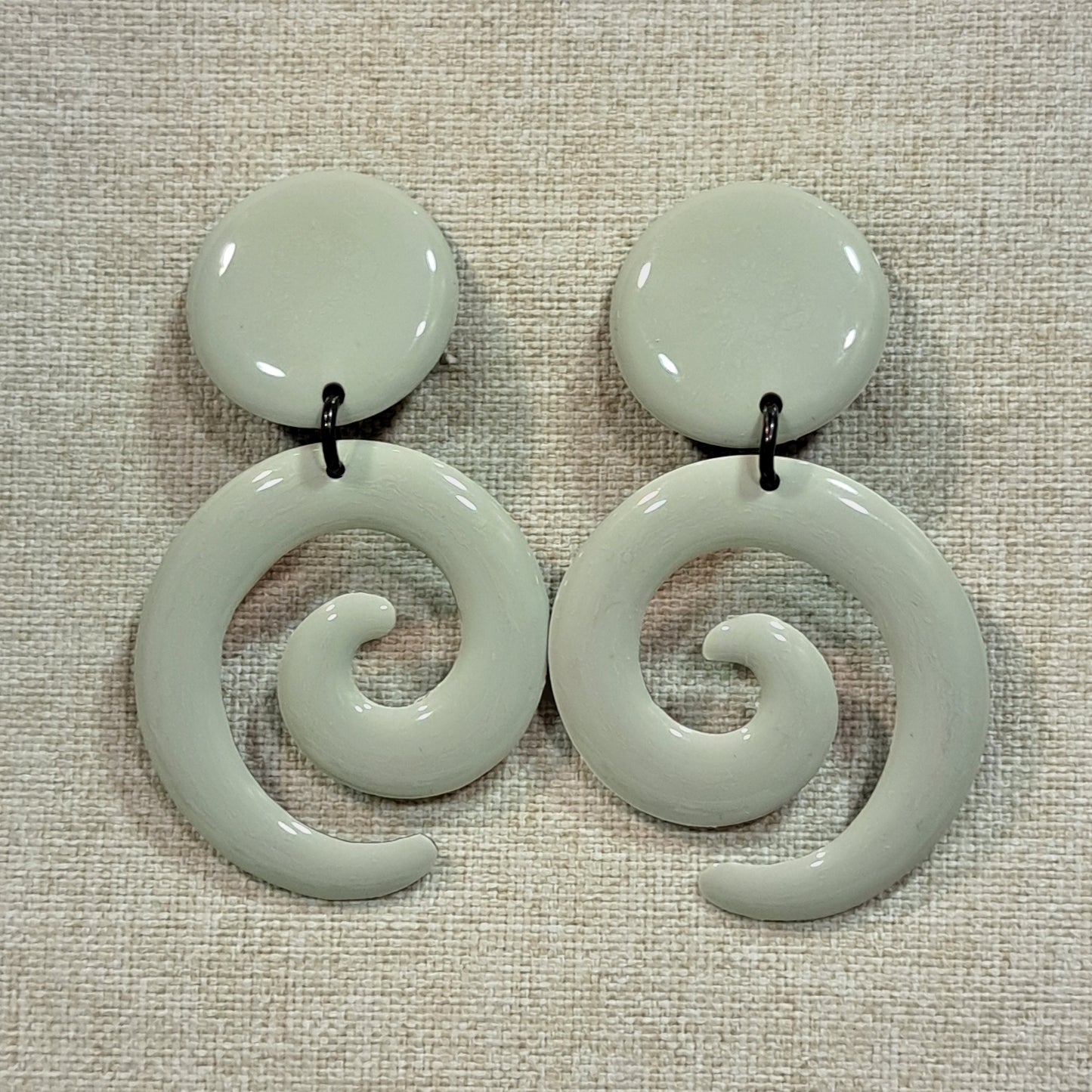 Boucles clips Spirale gris THIERRY JOO