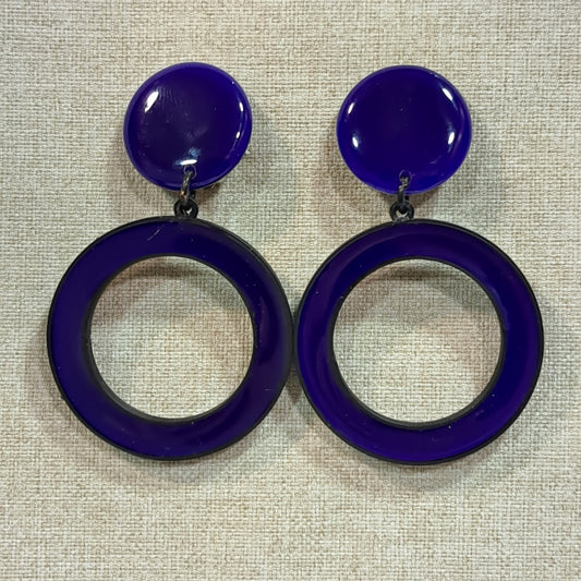 Boucles clips Créole violet THIERRYJOO