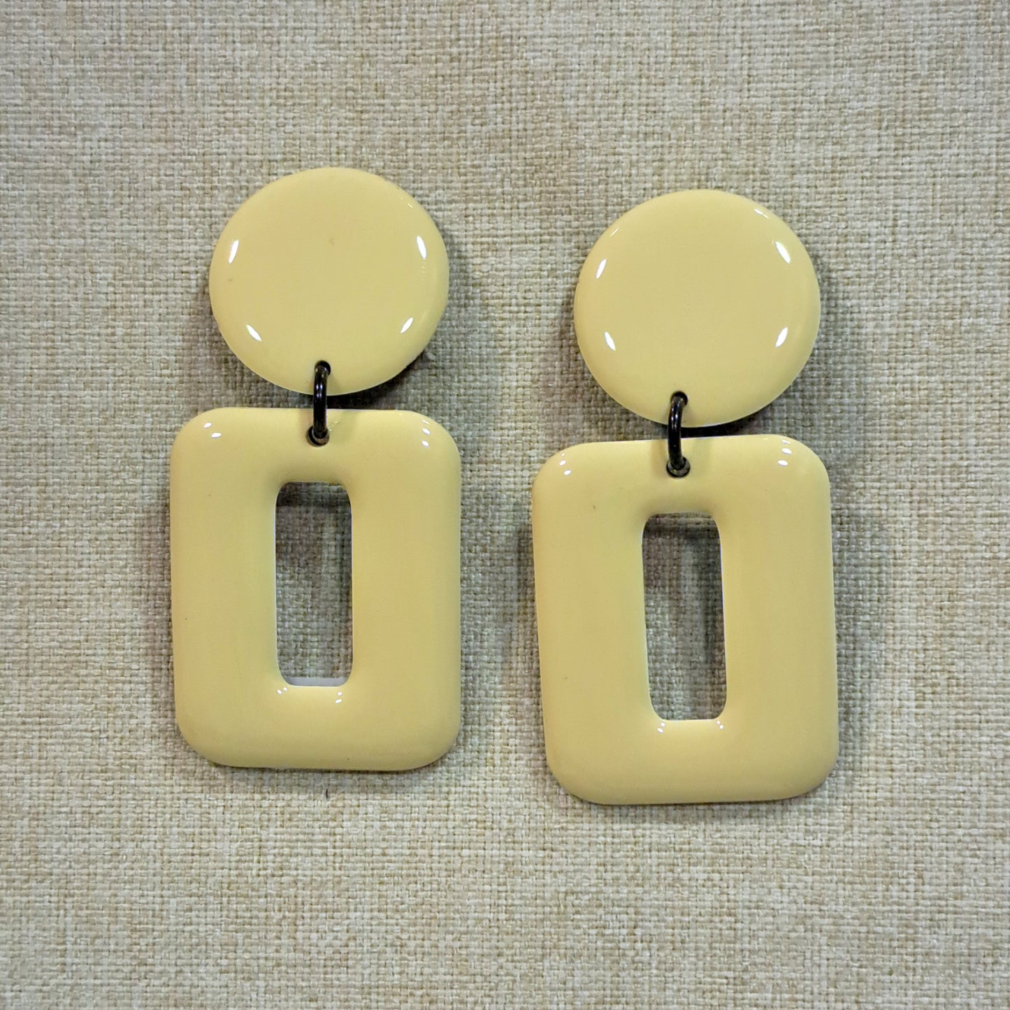 Boucles clips Rectangle PM crème THIERRY JOO