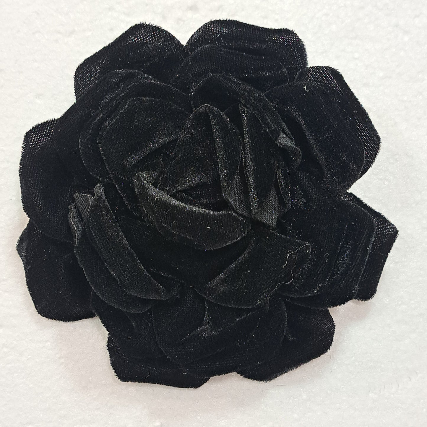 Broche Fleur velours noir Fancy F