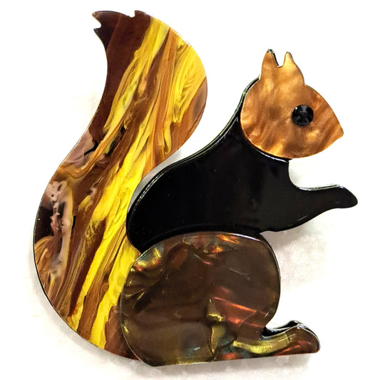 Broche Ecureuil jaune Fancy F