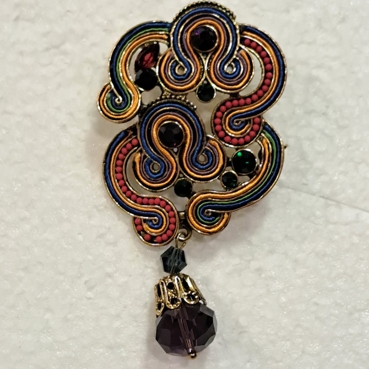 Broche Ethnic multicolore Fancy F