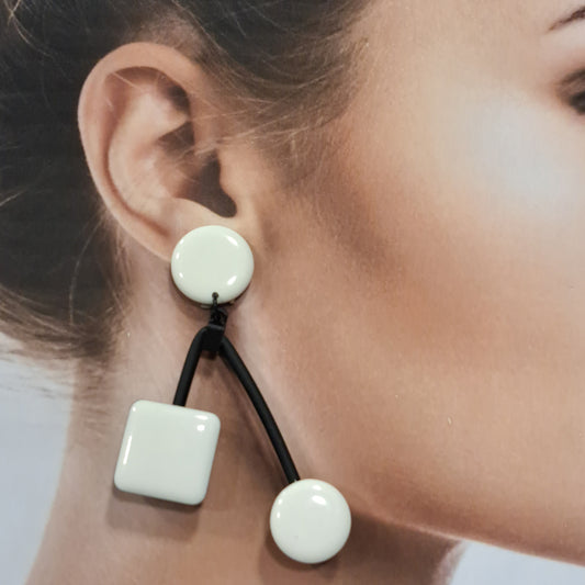Boucles clips Balancier blanc THIERRYJOO