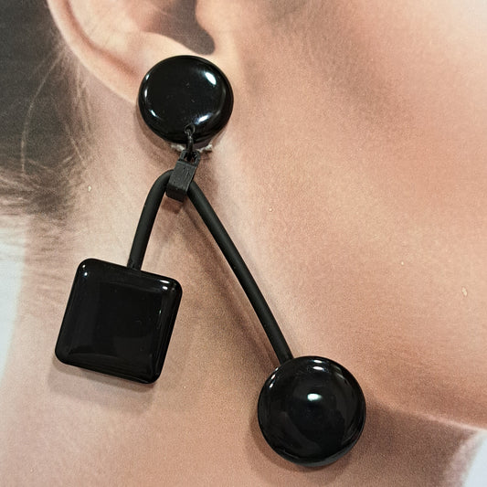 Boucles clips Balancier noir THIERRYJOO