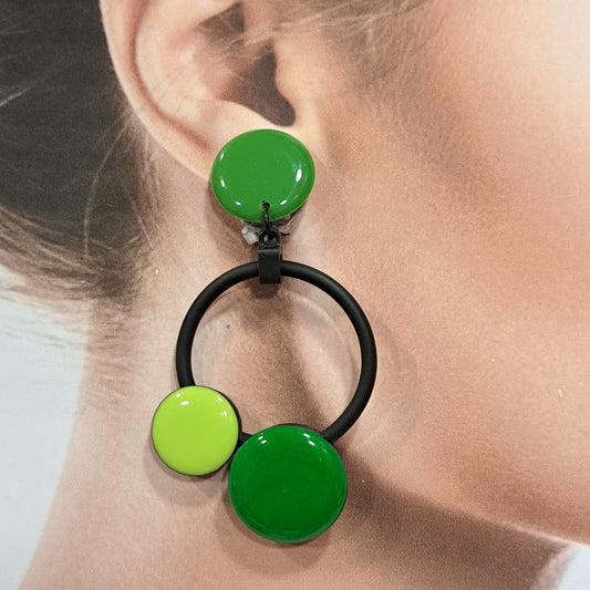 Boucles clips Pastilles vert THIERRYJOO