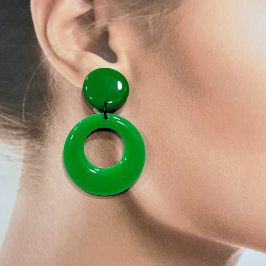 Boucles clips Créole vert THIERRYJOO