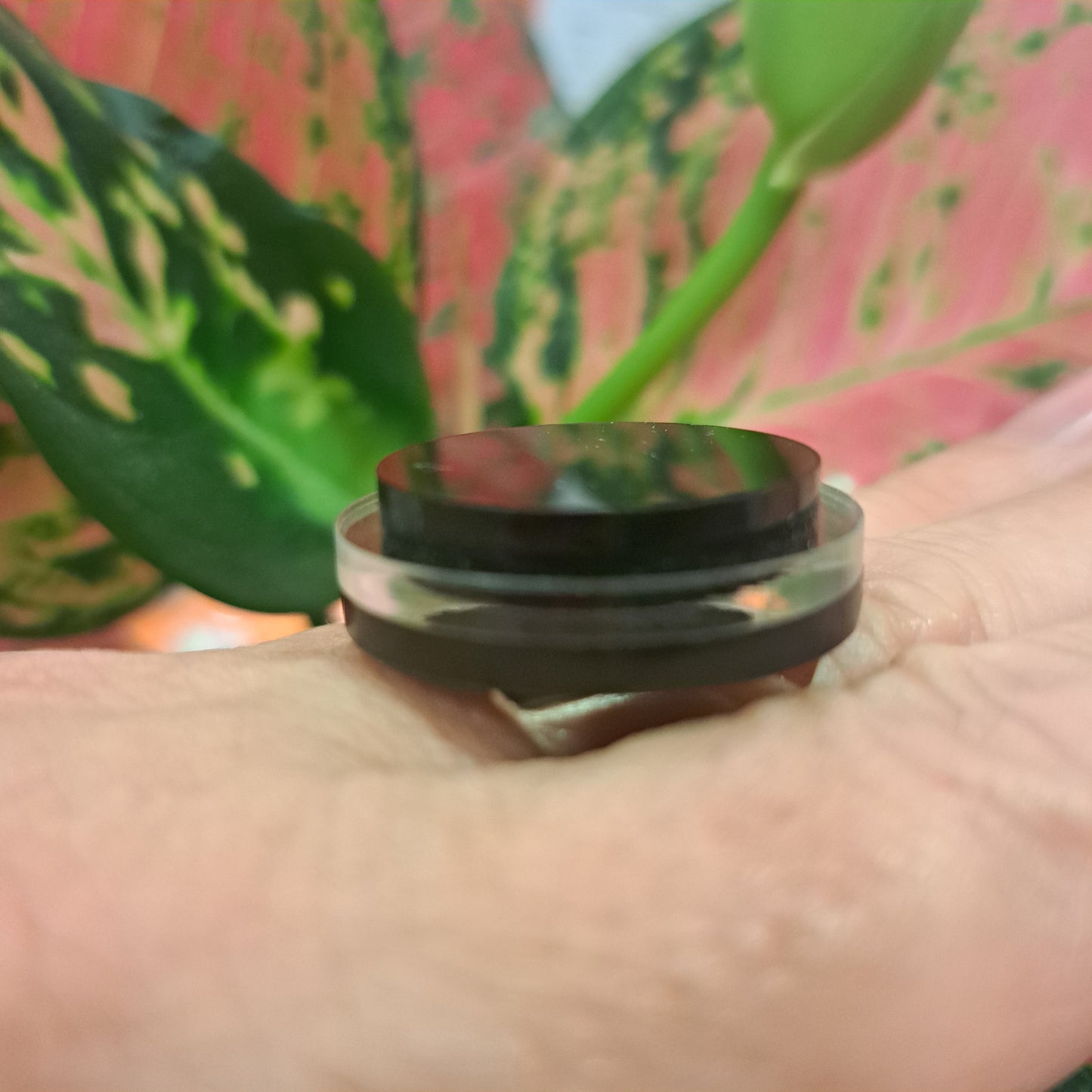 Bague Ronds superposés noir FORMESPAZIO