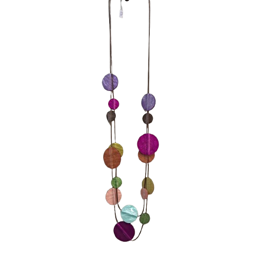 Collier sautoir Pastilles multicolore FANCY F