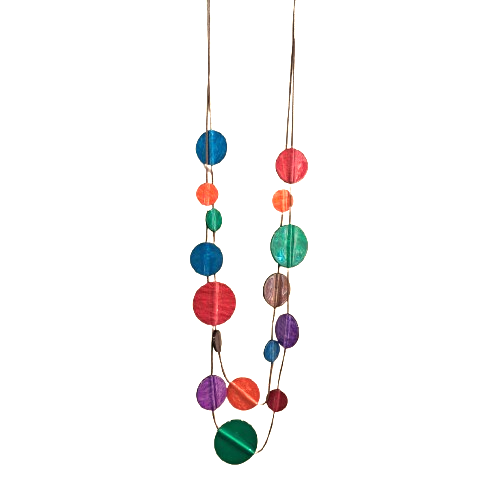 Collier sautoir Pastilles multicolore FANCY F