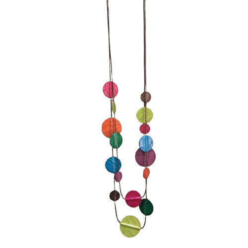 Collier sautoir Pastilles multicolore FANCY F
