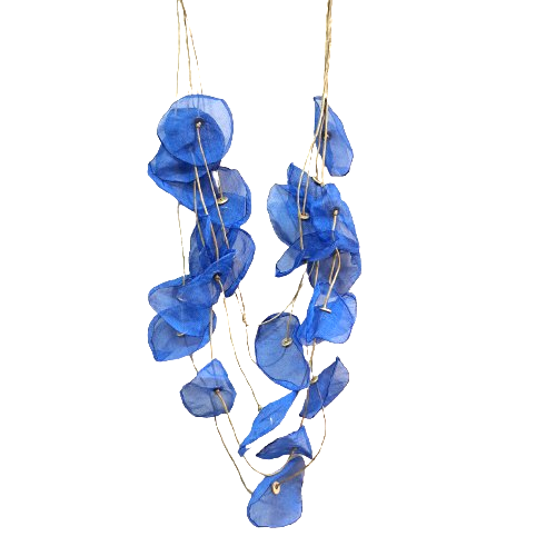 Collier Middle Pétales bleu Fancy F