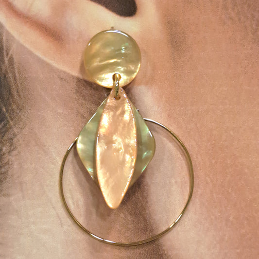 Boucles percées Losange gold LA PETITE SARDINE