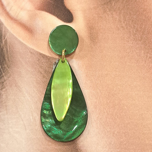 Boucles Clips Goutte vert LA PETITE SARDINE