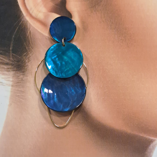 Boucles Clips Reine bleu LA PETITE SARDINE