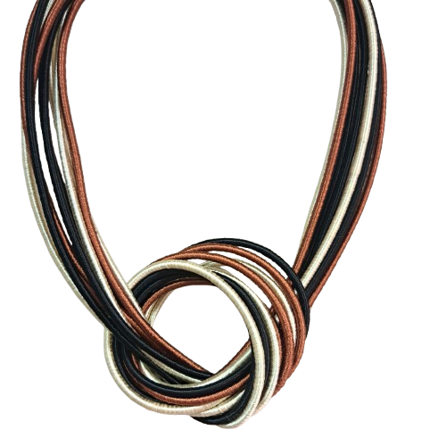 Collier Nudo écru noir marron NAF BIJOUX