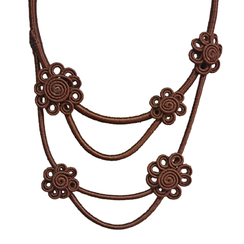 Collier Coli marron NAF BIJOUX