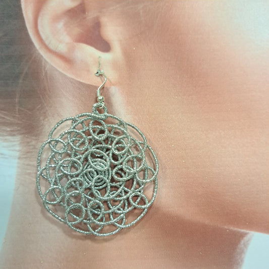 Boucles percées Fili XXL argent NAF BIJOUX