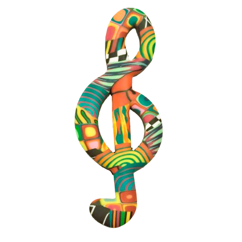 BRO Clef de Sol multicolore LIZ CREATIONS