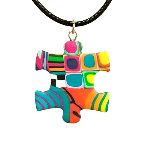 Collier Puzzle multicolore LIZ CREATIONS