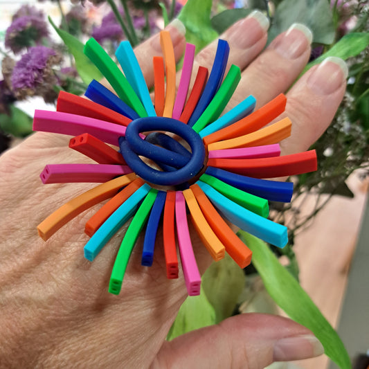 Bague Sun multicolore SAMUEL CORAUX