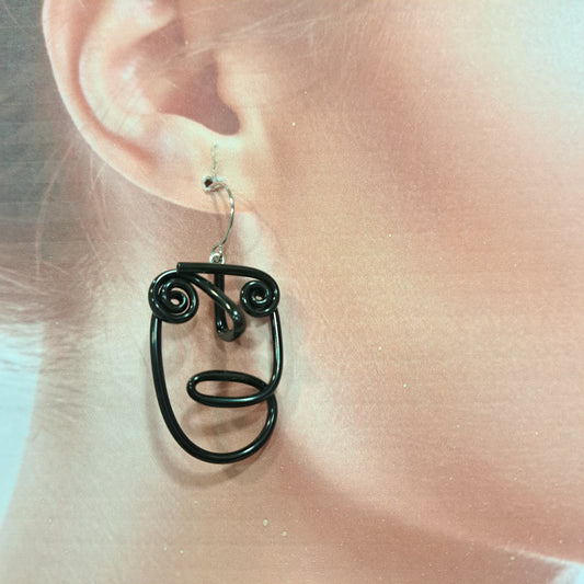 Boucles percées Tête In PM noir SAMUEL CORAUX