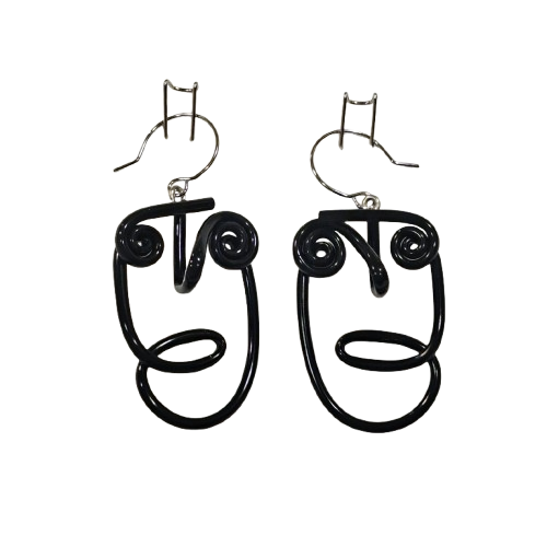 Boucles percées Tête In PM noir SAMUEL CORAUX