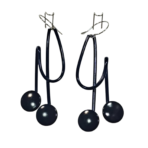 Boucles percées 2 pressions bleu marine SAMUEL CORAUX