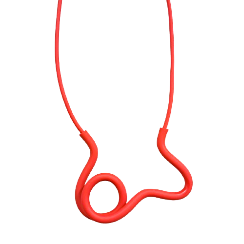 Collier Haring rouge SAMUEL CORAUX
