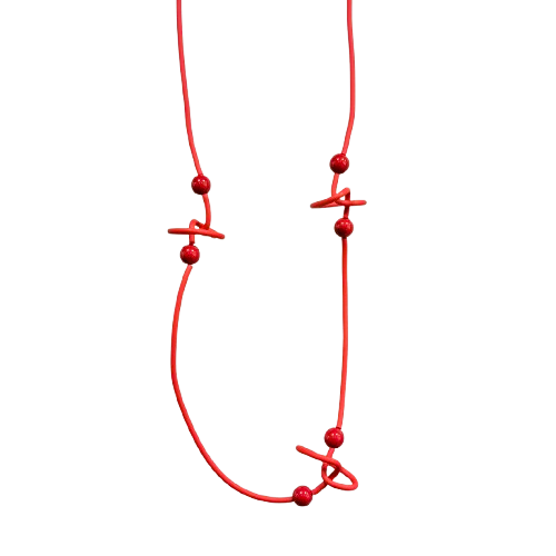Collier Sautoir Liliana rouge SAMUEL CORAUX