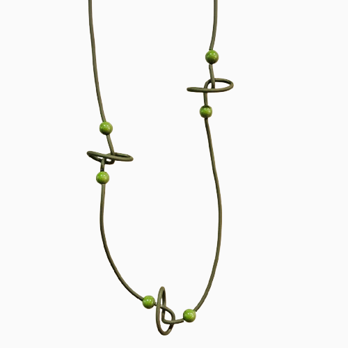 Collier Sautoir Liliana kaki SAMUEL CORAUX