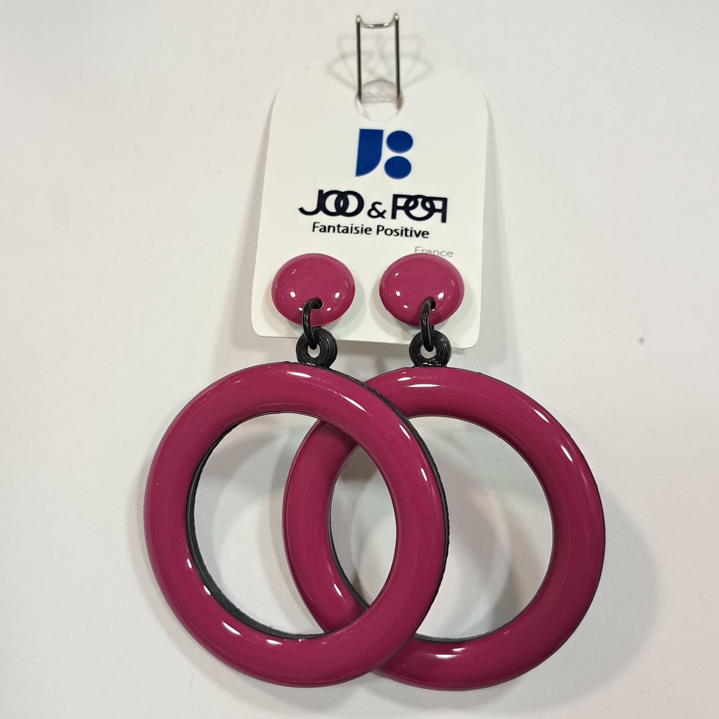 Boucles percées Créole rose THIERRYJOO