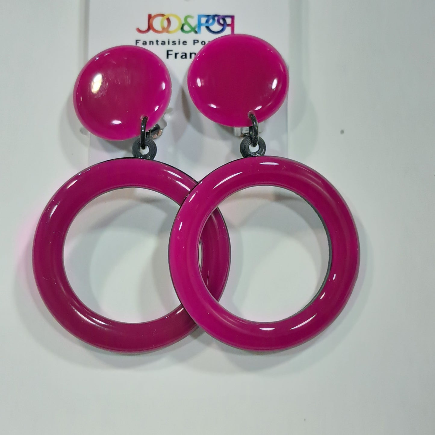 Boucles clips Créole rose THIERRYJOO